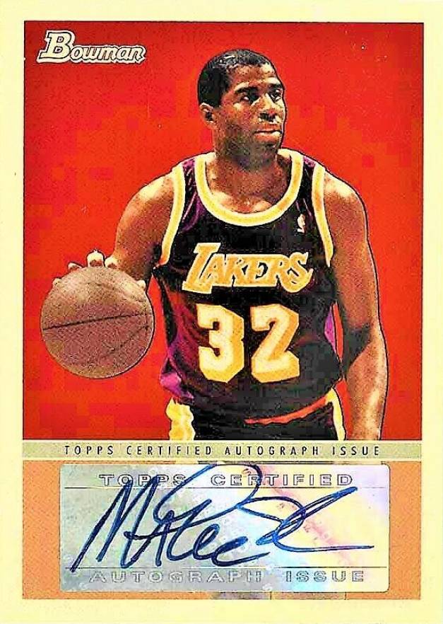 2009 Bowman '48 Autograph Magic Johnson #48AMJ Basketball Card