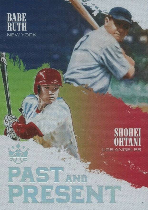 2018 Panini Diamond Kings Past & Present Babe Ruth/Shohei Ohtani #PP10 Baseball Card