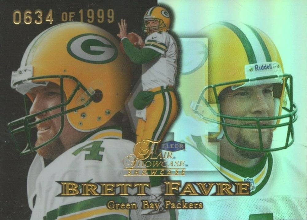 1999 Flair Showcase  Brett Favre #173 Football Card