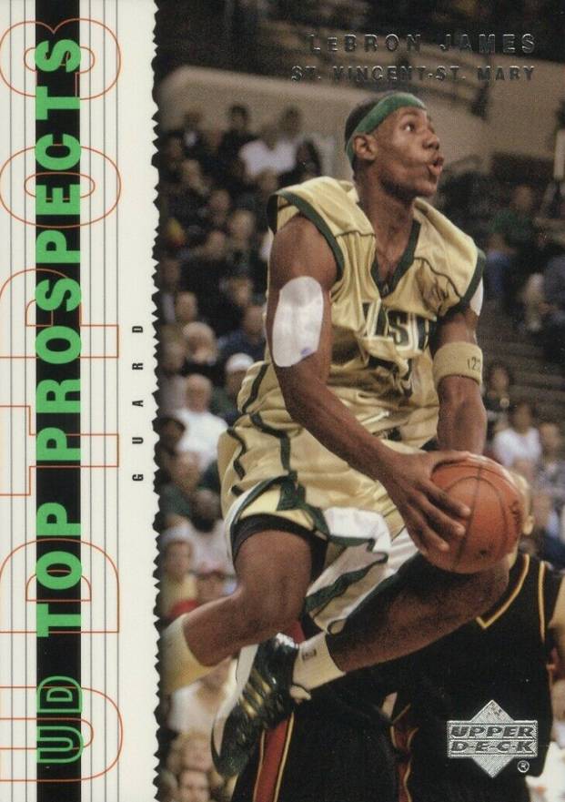2003 Upper Deck Top Prospects LeBron James #3 Basketball Card