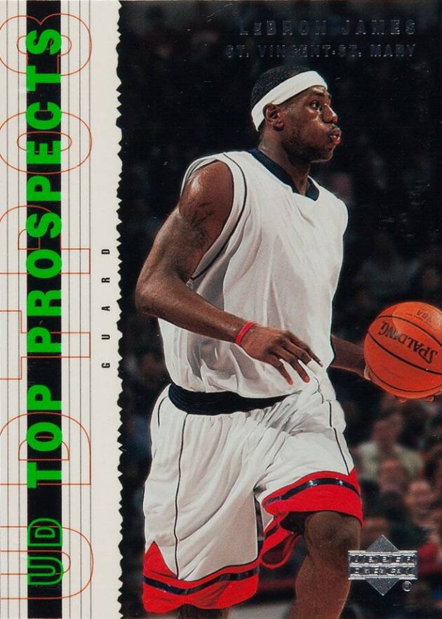 2003 Upper Deck Top Prospects LeBron James #55 Basketball Card