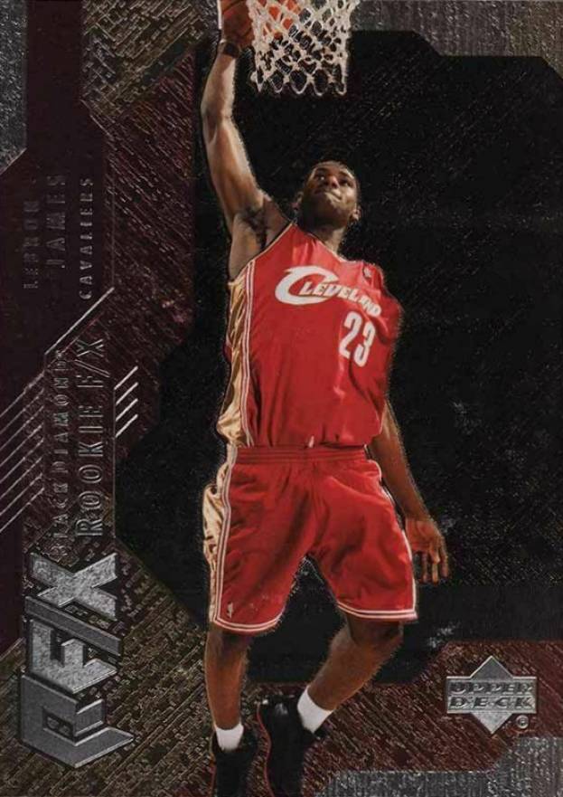 2003 Upper Deck Black Diamond Rookies F/X LeBron James #BD-1 Basketball Card