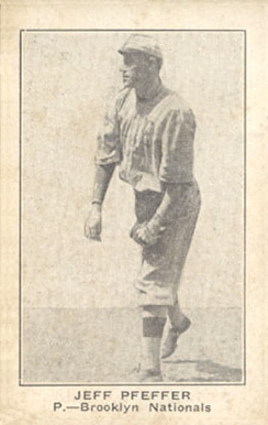 1921 Holsum Bread (1921) Jeff Pfeffer # Baseball Card