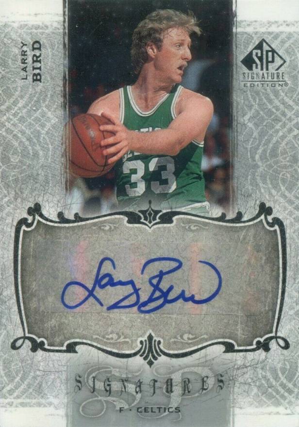 2006 SP Signature Signatures Larry Bird #SPSLB Basketball Card