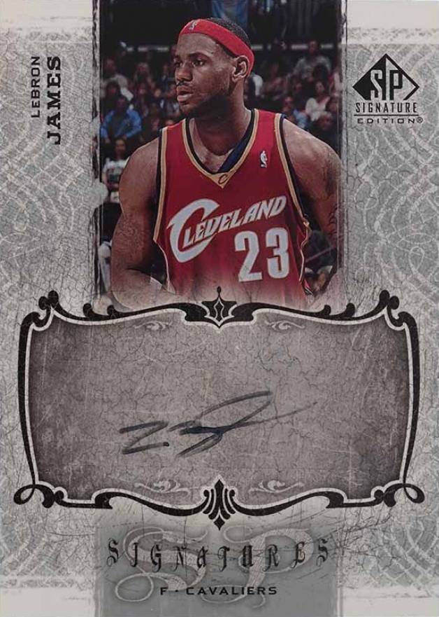 2006 SP Signature Signatures LeBron James #SPSLJ	  Basketball Card