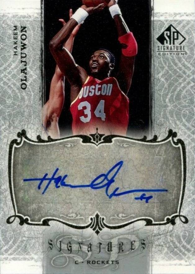 2006 SP Signature Signatures Hakeem Olajuwon #SPSHO Basketball Card