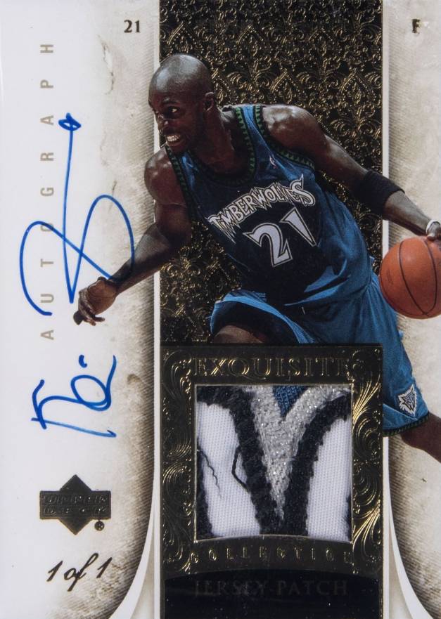 2005 Upper Deck Exquisite Collection Kevin Garnett #22-AP Basketball Card