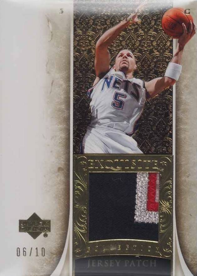 2005 Upper Deck Exquisite Collection Jason Kidd #24-P Basketball Card