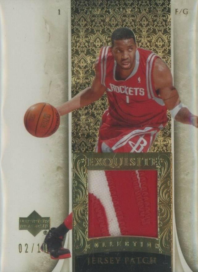 2005 Upper Deck Exquisite Collection Tracy McGrady #13-P Basketball Card