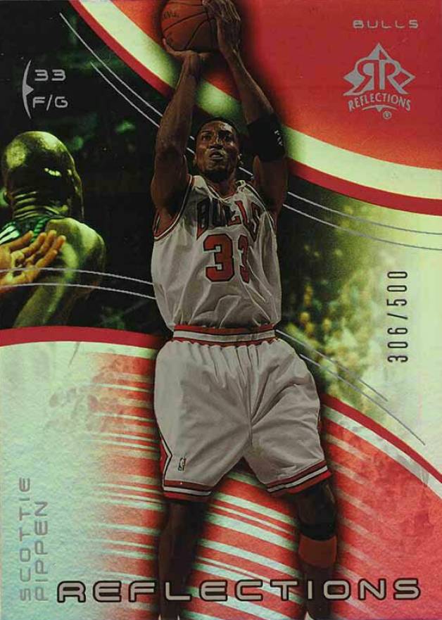 2003 Upper Deck Triple Dimensions Reflections  Scottie Pippen #9 Basketball Card