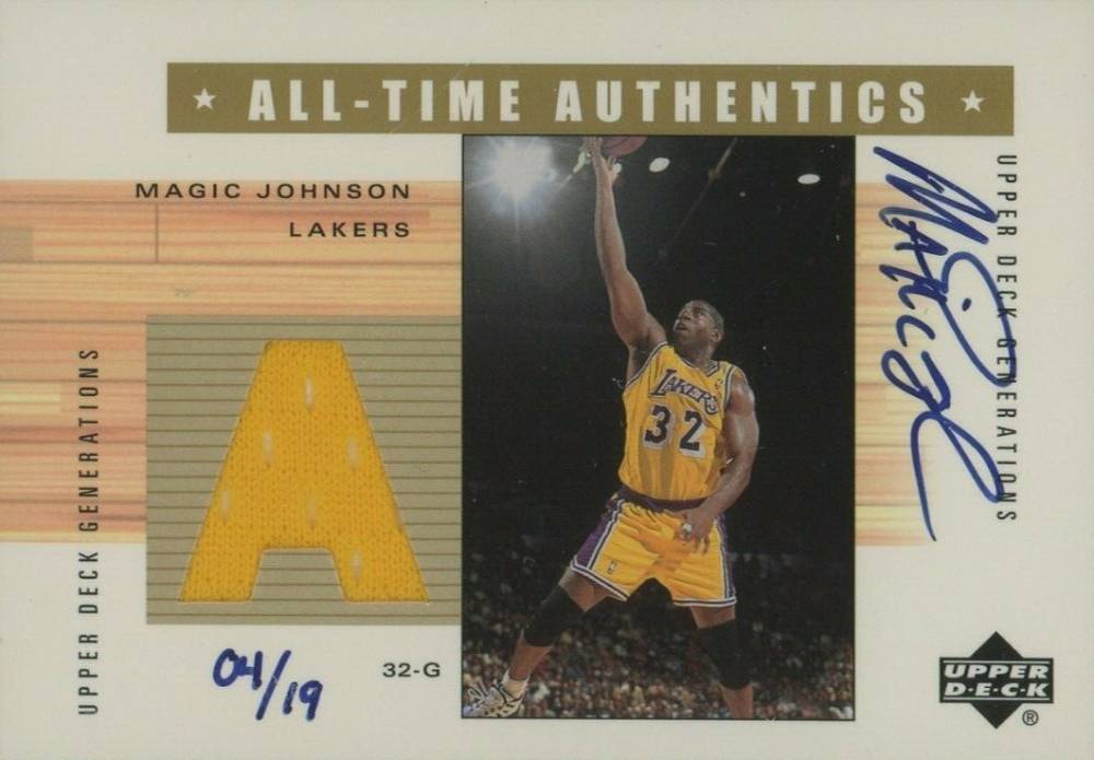 2004 Ultimate Collection Buybacks Magic Johnson #MG-A Basketball Card