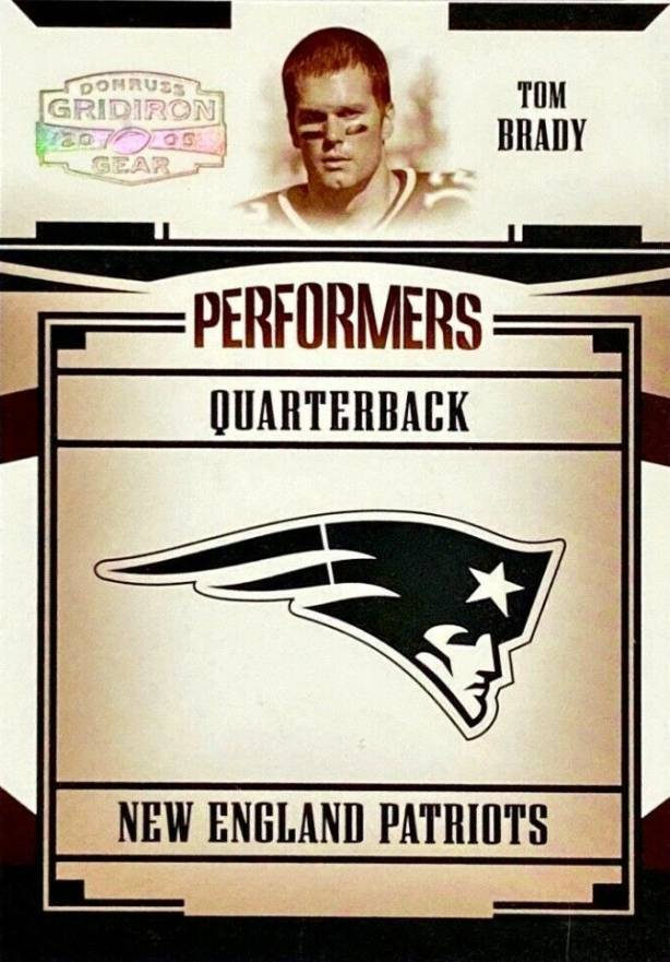 2005 Donruss Gridiron Gear Performers Tom Brady #P-47 Football Card