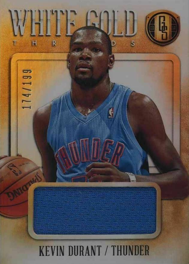 2013 Panini Gold Standard White Gold Threads Kevin Durant #59 Basketball Card