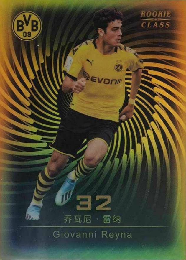 2019 Daka Borussia Dortmund Giovanni Reyna #20 Soccer Card