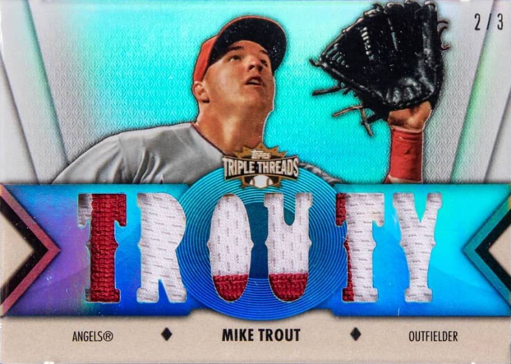 2012 Topps Triple Threads Relics Mike Trout #72 Baseball Card