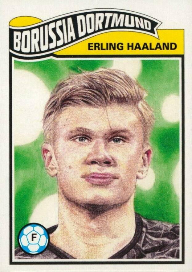 2020 Topps Living UEFA Champions League Erling Haaland #154 Soccer Card