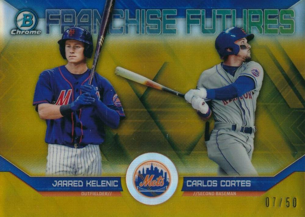 2018 Bowman Draft Franchise Futures Chrome Carlos Cortes/Jarred Kelenic #FFNYM Baseball Card