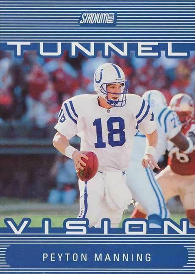 2000 Stadium Club Tunnel Vision Peyton Manning #TV5 Football Card
