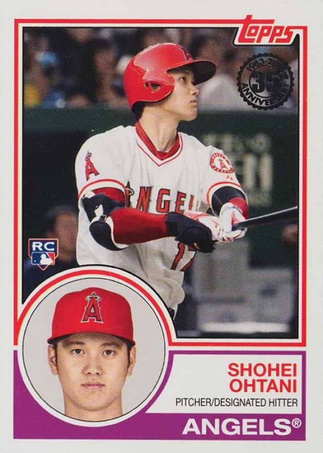 2018 Topps 1983 Topps Baseball Rookies Shohei Ohtani #83-1 Baseball Card