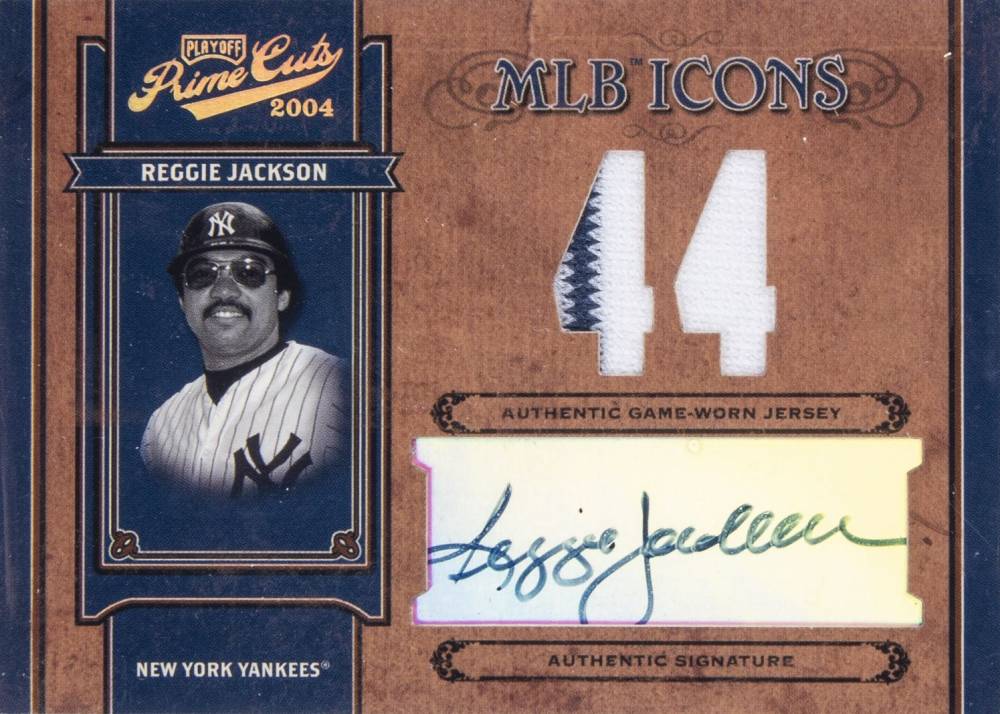 2004 Playoff Prime Cuts II MLB Icons Reggie Jackson #MLB69 Baseball Card