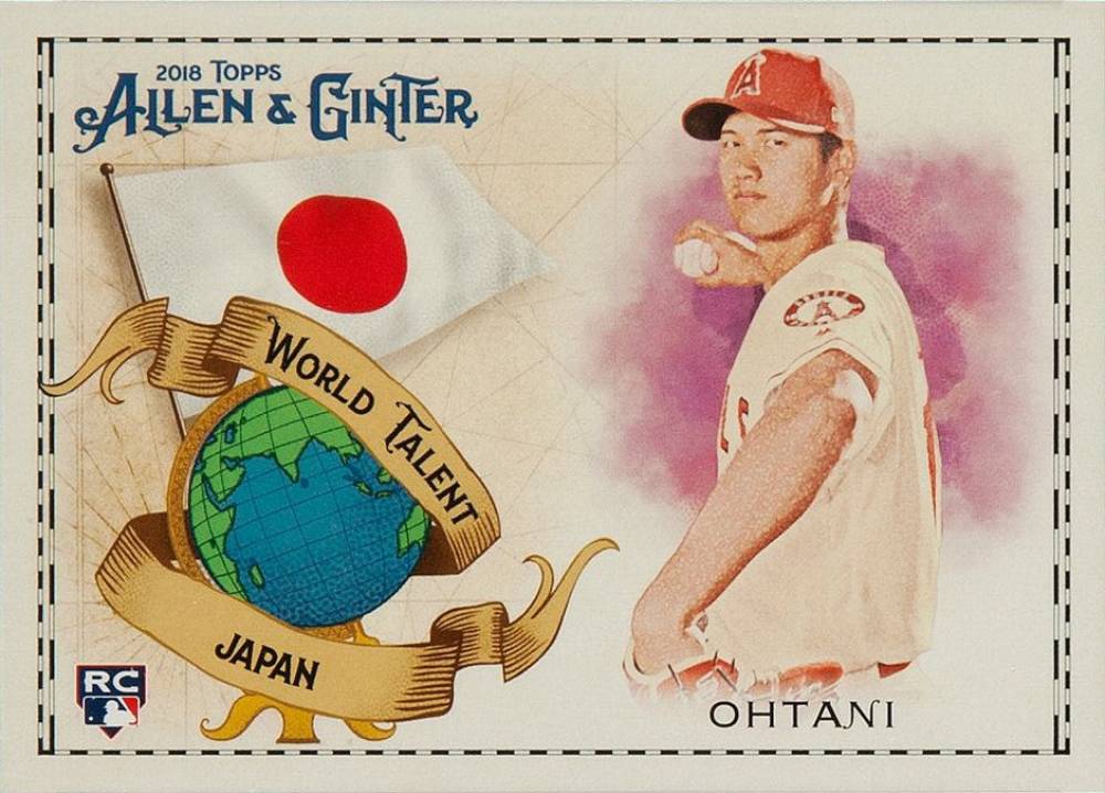 2018 Topps Allen & Ginter World Talent Shohei Ohtani #WT-24 Baseball Card