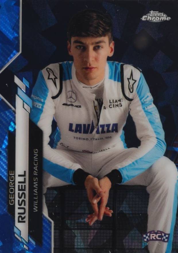 2020 Topps Chrome Formula 1 Sapphire Edition George Russell #19 Other Sports Card