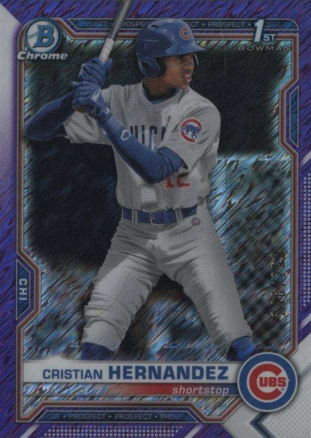 2021 Bowman Chrome Prospects Cristian Hernandez #BCP171 Baseball Card