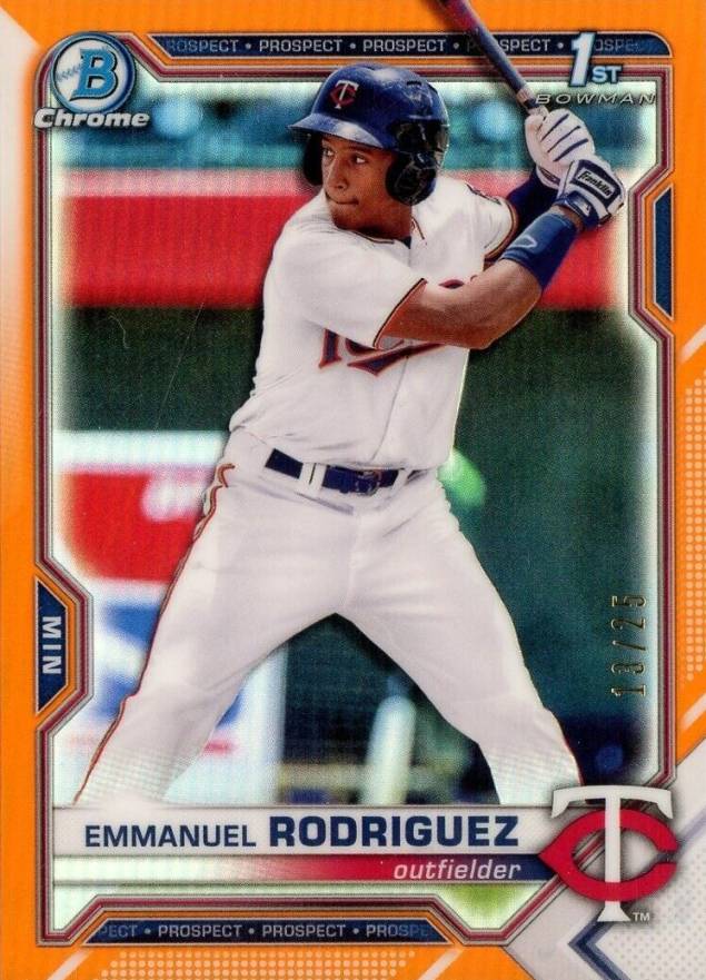 2021 Bowman Chrome Prospects Emmanuel Rodriguez #BCP207 Baseball Card