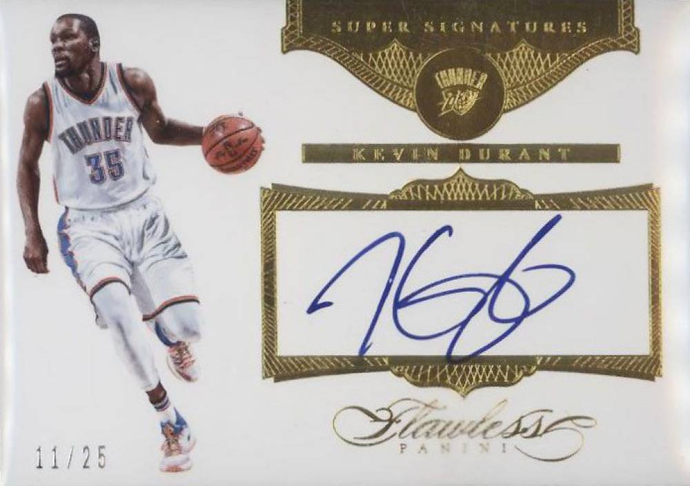 2015 Panini Flawless Super Signatures Kevin Durant #SS-KD Basketball Card