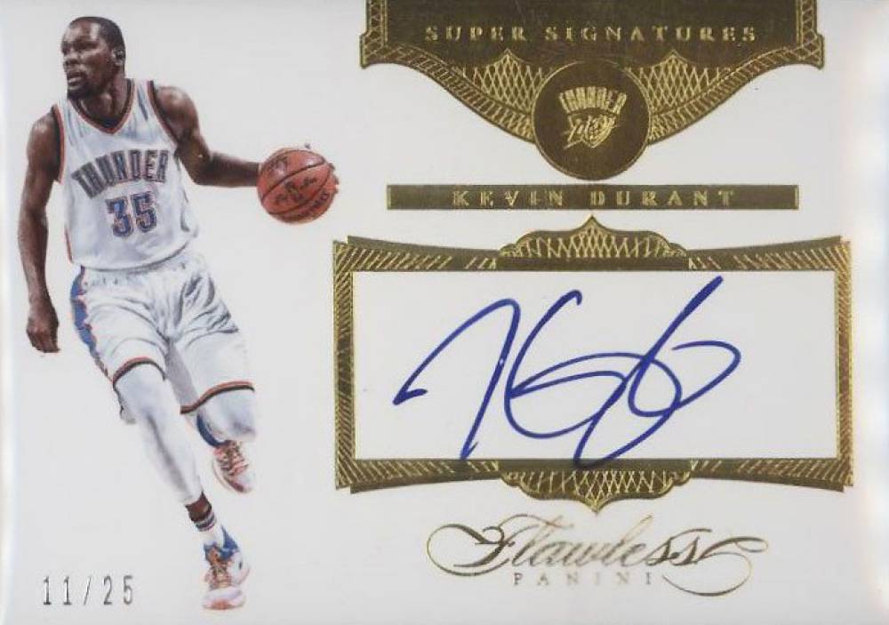 2015 Panini Flawless Super Signatures Kevin Durant #SS-KD Basketball Card