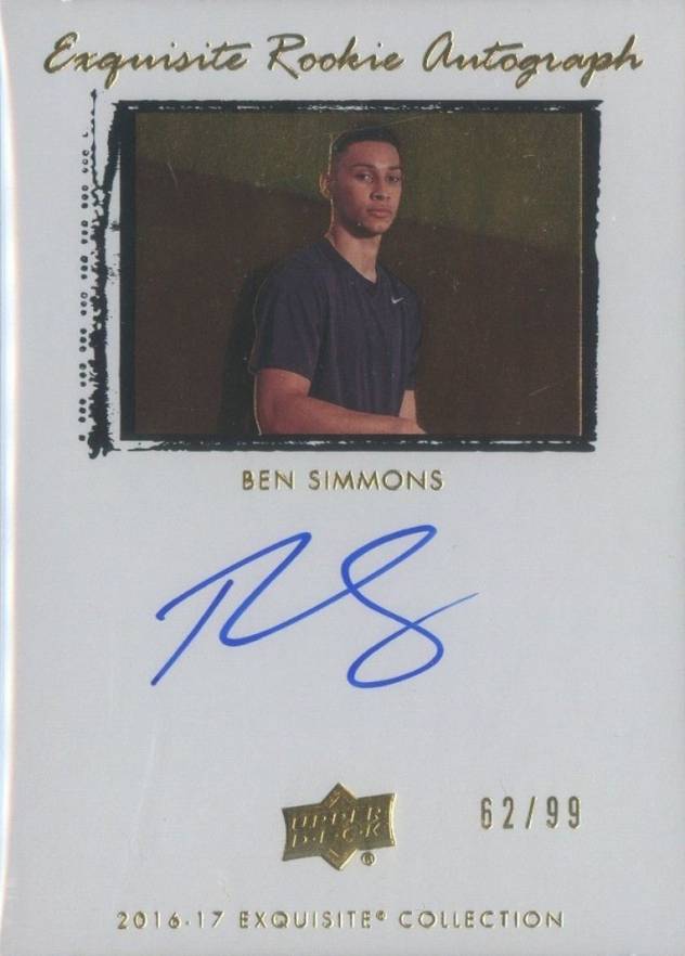 2016 Upper Deck Goodwin Champions 2016-17 Exquisite Collection Autograph Ben Simmons #09T-BS Basketball Card