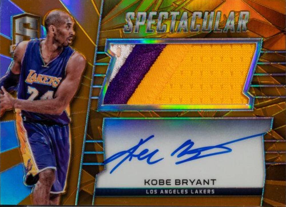 2015 Panini Spectra Spectacular Swatch Signatures Prizm  Kobe Bryant #SS-MAMBA Basketball Card
