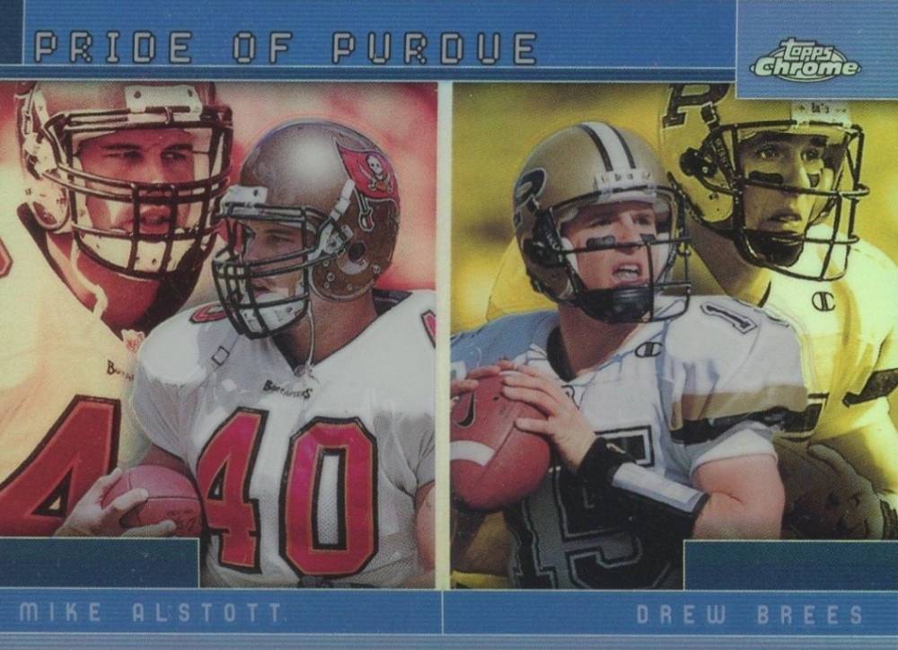 2001 Topps Chrome Combos  Pride of Purdue #TC15 Football Card