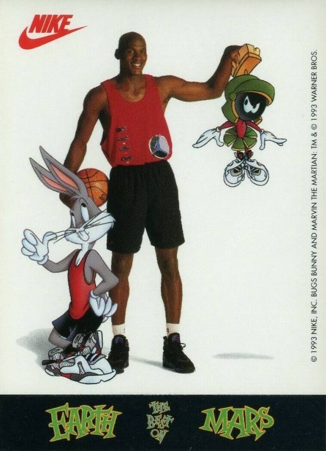 1993 Nike/Warner Jordan Palming Martian by Helmet Crest # Basketball Card
