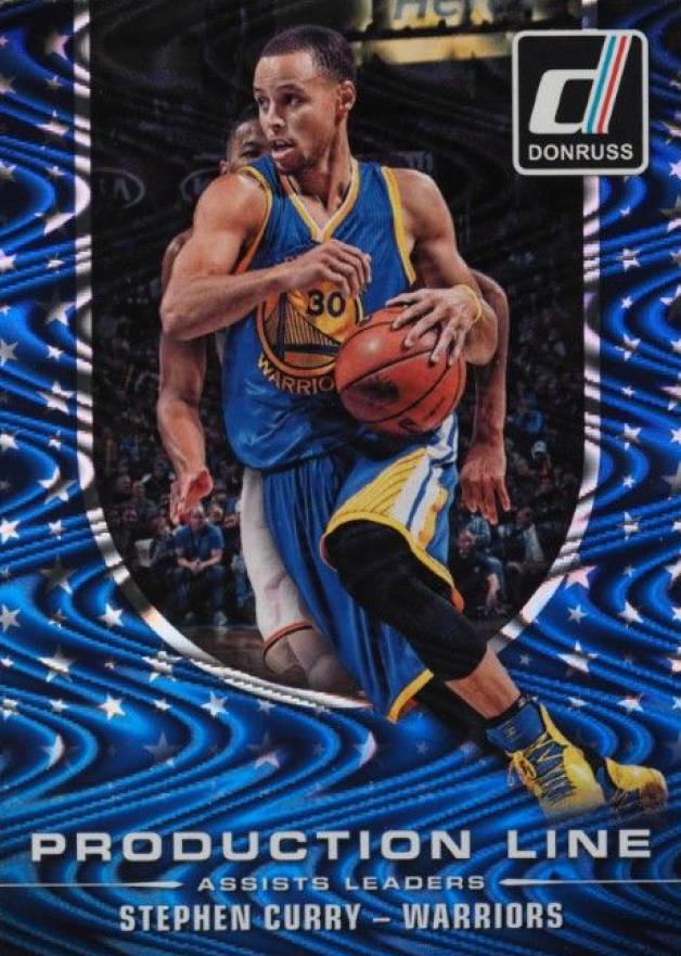 2014 Panini Donruss Production Line Assists Stephen Curry #6 Basketball Card