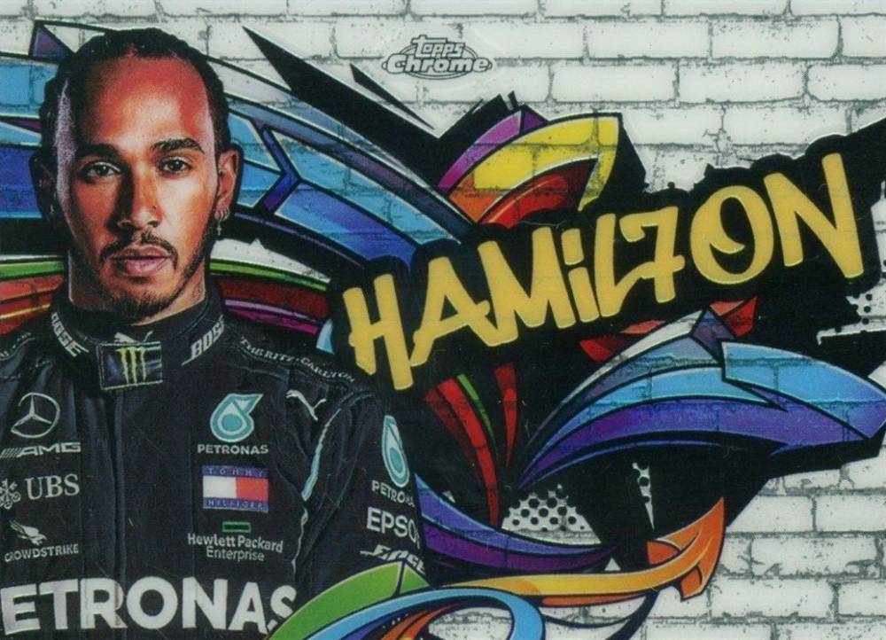 2020 Topps Chrome Formula 1 Track Tags Lewis Hamilton #1 Other Sports Card