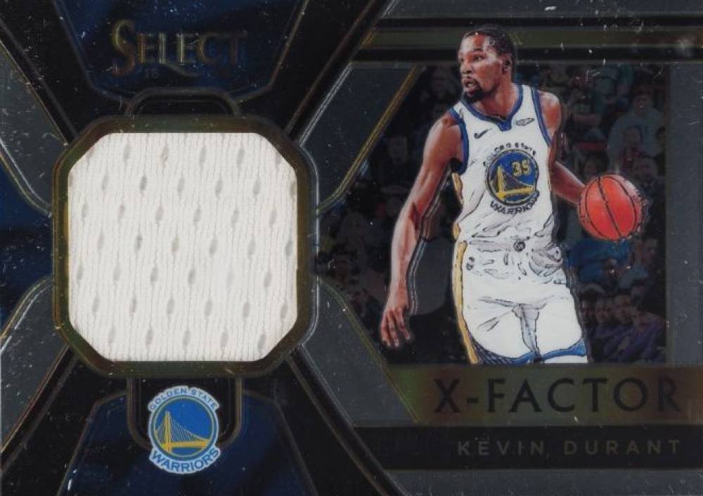 2018 Panini Select X-Factor Memorabilia Kevin Durant #KDR Basketball Card
