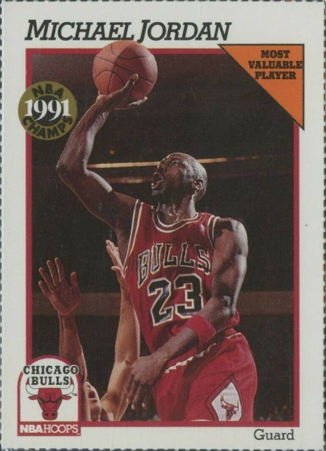 1991 Hoops Team Night Sheets Michael Jordan #MJ Basketball Card