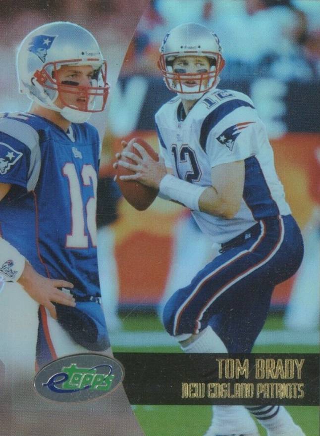 2002 eTopps Tom Brady #1 Football Card