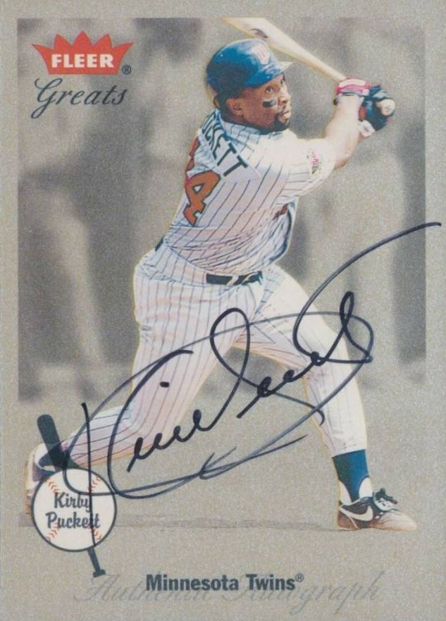2002 Fleer Greats Kirby Puckett # Baseball Card