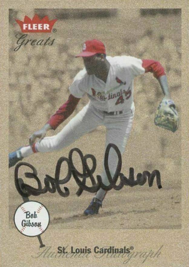 2002 Fleer Greats Bob Gibson # Baseball Card
