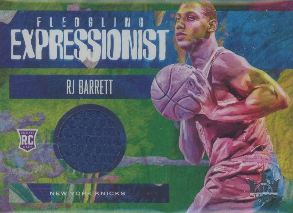 2019 Panini Court Kings Fledgling Expressionist Memorabilia RJ Barrett #RJB Basketball Card