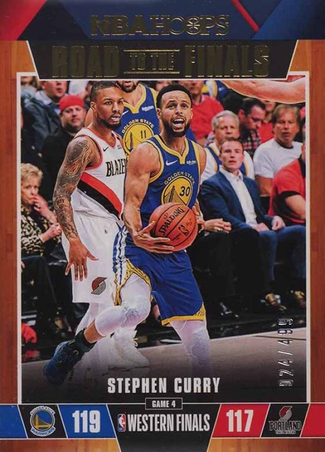 2019 Panini Hoops Road To The Finals Stephen Curry #73 Basketball Card
