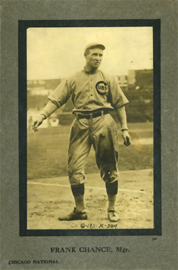 1911 Jones, Keyser & Arras Cabinets Frank Chance #349 Baseball Card