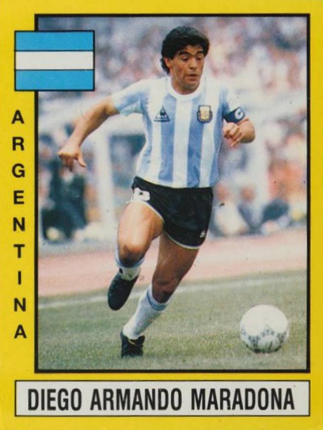 1986 Panini Egypt Football '87 Diego Maradona #297 Soccer Card