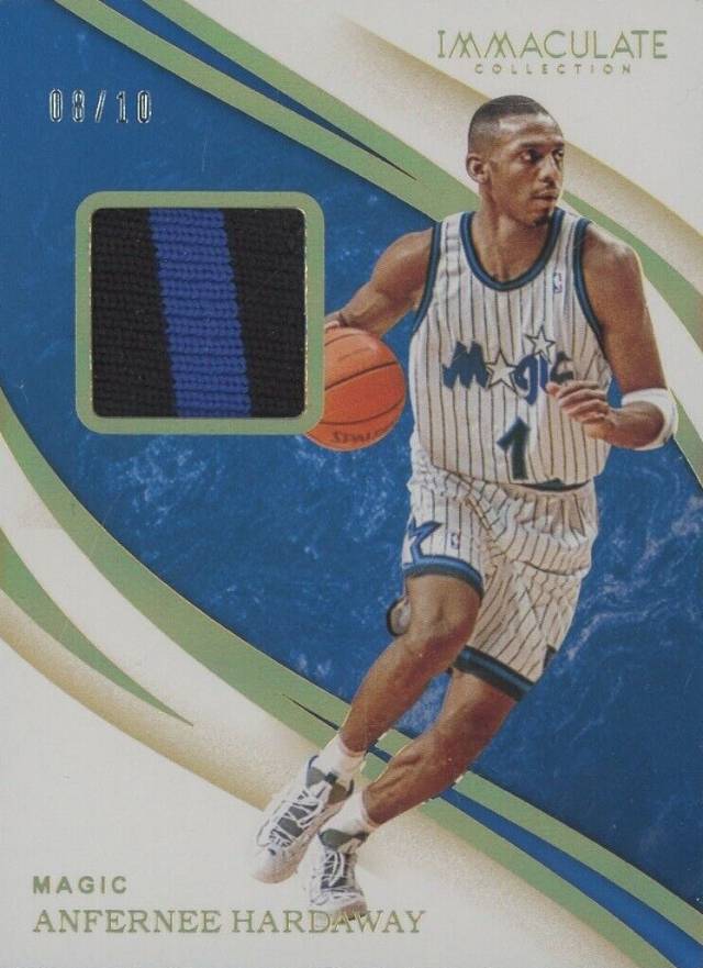 2019 Panini Immaculate Collection Swatches Anfernee Hardaway #SWANF Basketball Card