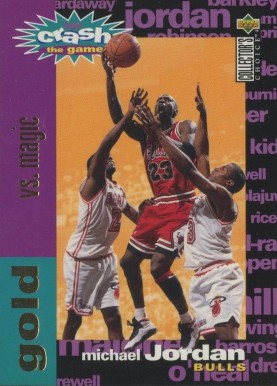 1995 Collector's Choice Crash the Game Scoring Michael Jordan #C1 Basketball Card