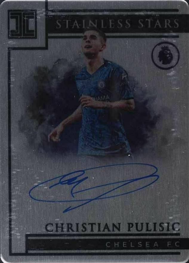 2019 Panini Impeccable Premier League Stainless Stars Signatures Christian Pulisic #SICP Soccer Card