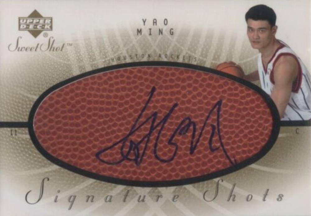 2002 Upper Deck Sweet Shot Signature Shots Yao Ming #YM Basketball Card