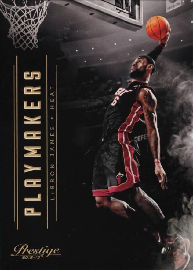 2012 Panini Prestige Playmakers LeBron James #2 Basketball Card